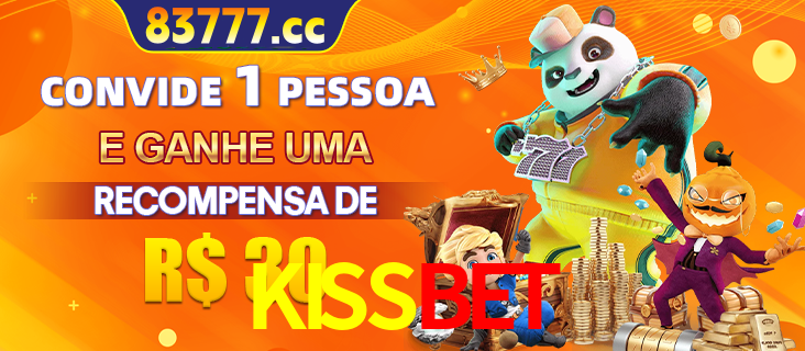 Banner institucional da KISSBET sobre parceria de marcas e criação de uma marca de excelência, apresentando os mascotes de jogos populares como o Fortune Tiger.