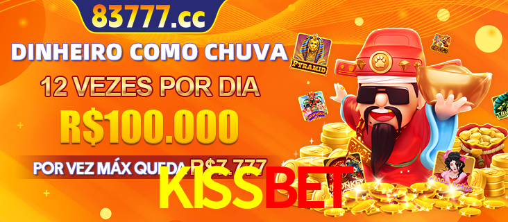 Banner do programa de recompensas Recomende para amigos do KISSBET, detalhando os bônus por convidar amigos, com prêmios que chegam a R$288.888.
